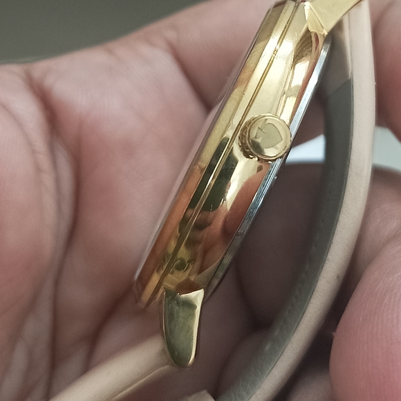 Authentic Kate Spade Gold-Tone And Vachetta Leather Monterey Watch - Picture 6 of 15